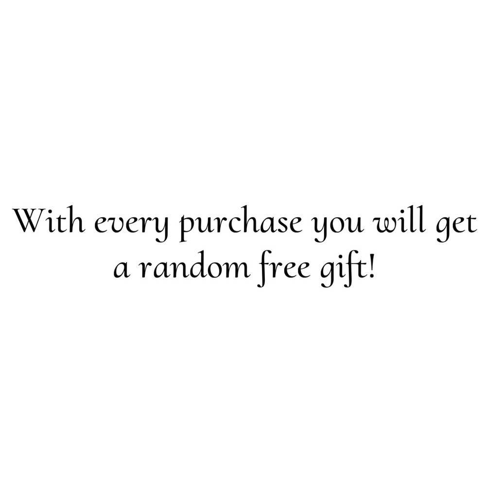 Free random gift with every purchased
